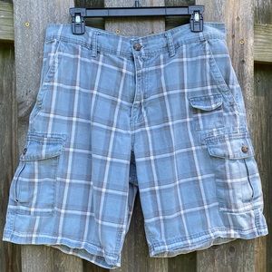 Outdoor Life Blue Paid Cargo Shorts 100% Cotton 7 pockets size 34